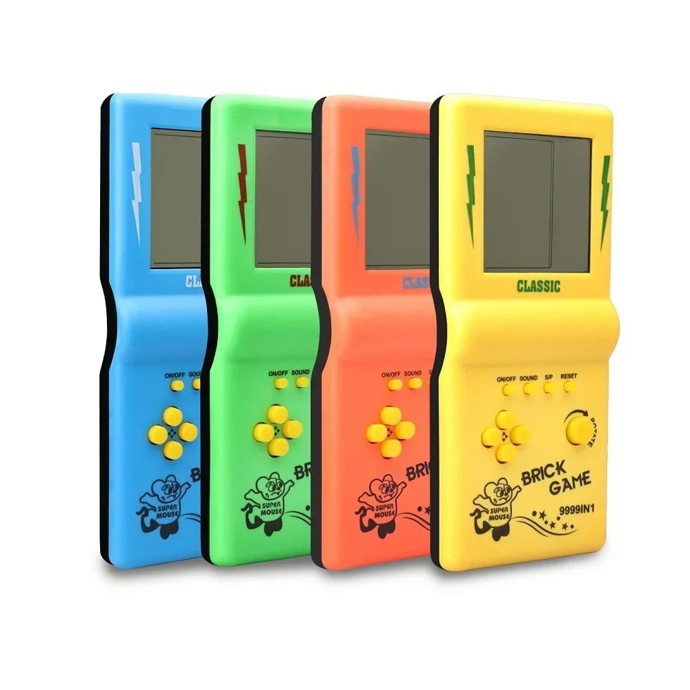 Mini Portable Game Console BRICK GAME Handheld Players Nostalgic Educational Toys Pocket 4 Colors Classic Elderly Childhood Gift
