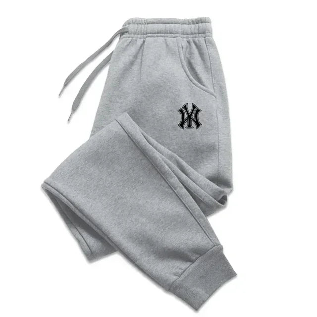 Men's Autumn Winter Jogging Pants Fleece Lined Sweatpants Casual Cotton Running Trousers Breathable Fitness Gym Sportswear