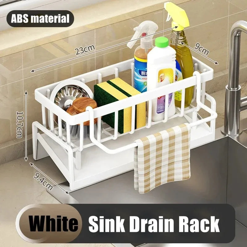 Estante de Cocina Adhesivo con Ganchos - Sin Perforaciones
