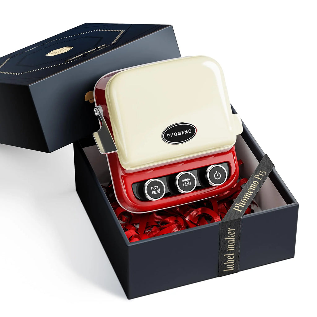 Phomemo P15 Label Printer Gift Label Printer Ribbon Label Printer Bluetooth-enabled Printing Rechargeable for Name Tag