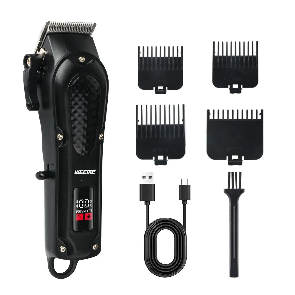 2026 Hair Cutting Machine Electric Vintage Hair Clipper Cordless Shaver Barber USB Fast Charging Hair Trimmer For Hairdresse