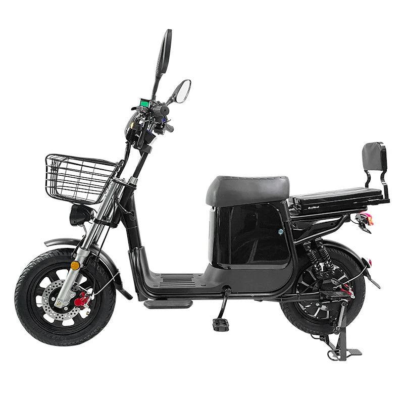 Electric Bike 16” Delivery Electric Bicycle Manufacture 800W 60V Lithium Battery Black E-bike