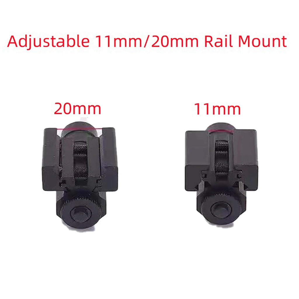 Tactical Red Dot Laser Pointer Sights Hunting with 11mm/20mm Mount Adjustable Sight Accsesories for Picatinny Rail