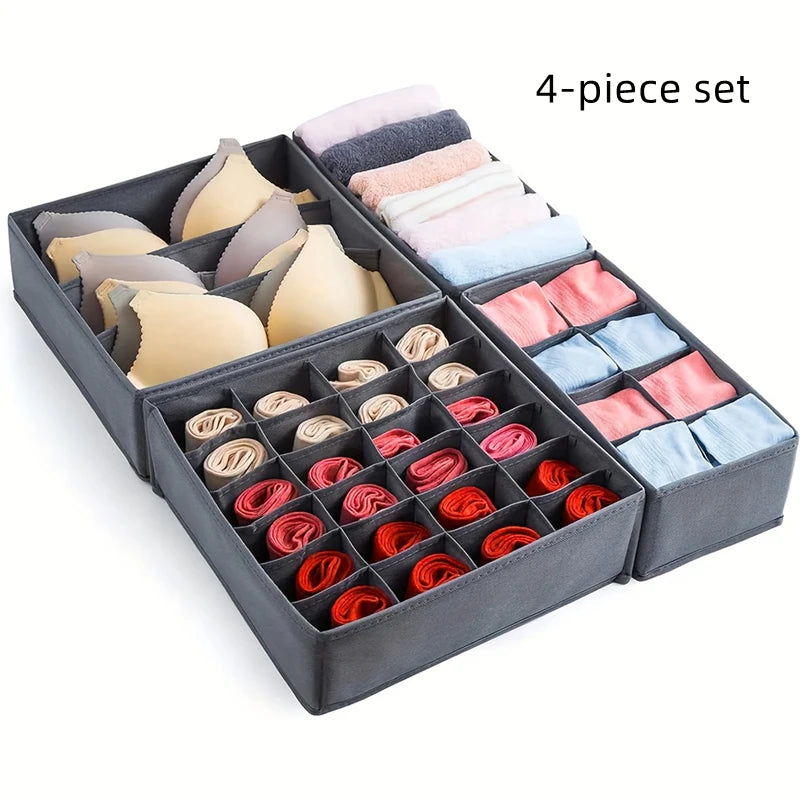 Underwear Organizer Socks Pants Bra Storage Box Cabinets Drawers Wardrobe Clothes Scarf Storage Organizer Boxes For Bedroom