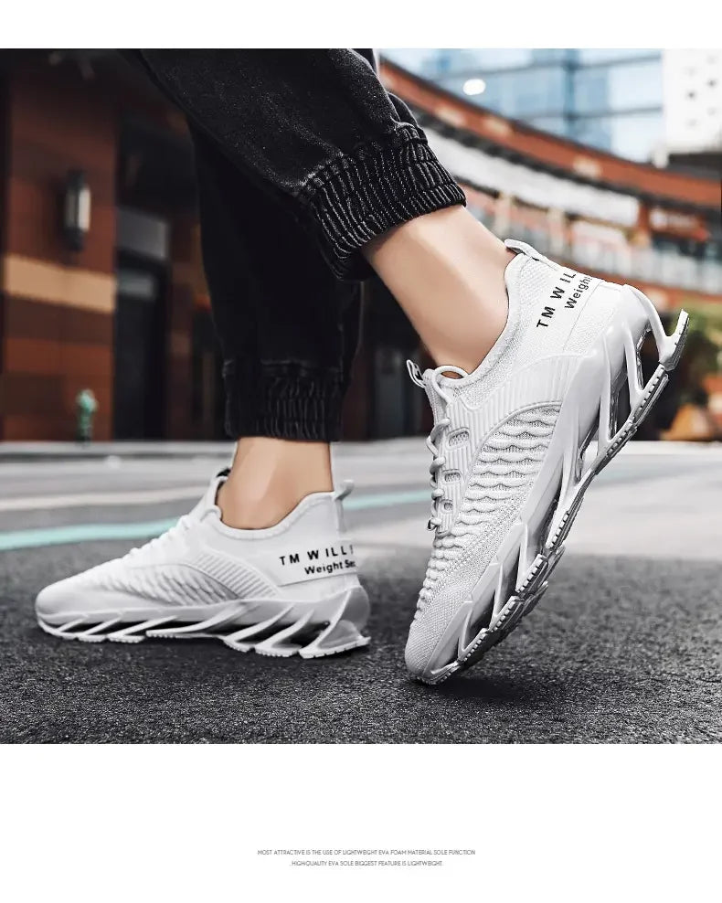 Men Shoes Fashion Mesh Breathable High-quality Sneakers Platform Soft Sole Casual Trend Versatile Running Shoes Tenis Masculino