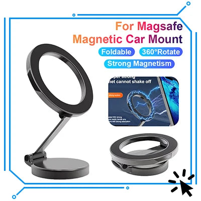 360° Magnetic Car Phone Holder Magnet Smartphone Mobile Stand Cell GPS Support For iPhone 13 12 XR Xiaomi Mi Huawei Samsung LG