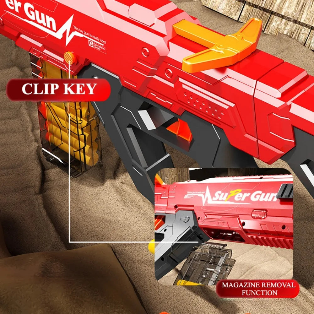 Soft Bullet Gun Toy Gun Auto-Manual Sport Game Outdoor Shooting Games Education Toy for Kids Boys Adult