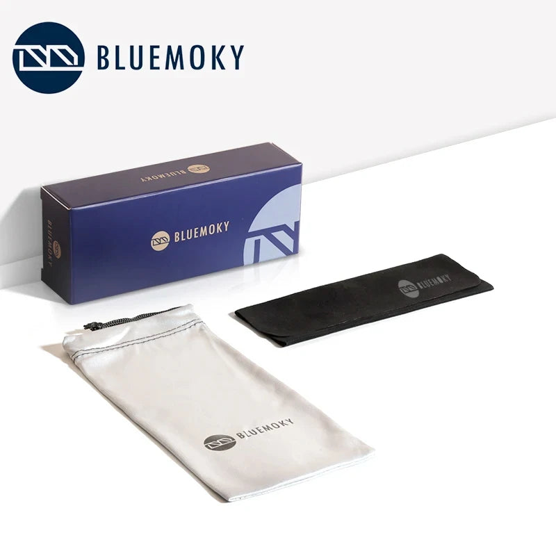 BLUEMOKY Rectangle Prescription Eyeglasses For Men Women Fashion Glasses Myopia Hyperopia Progressive Anti-Blue Light Eyewear