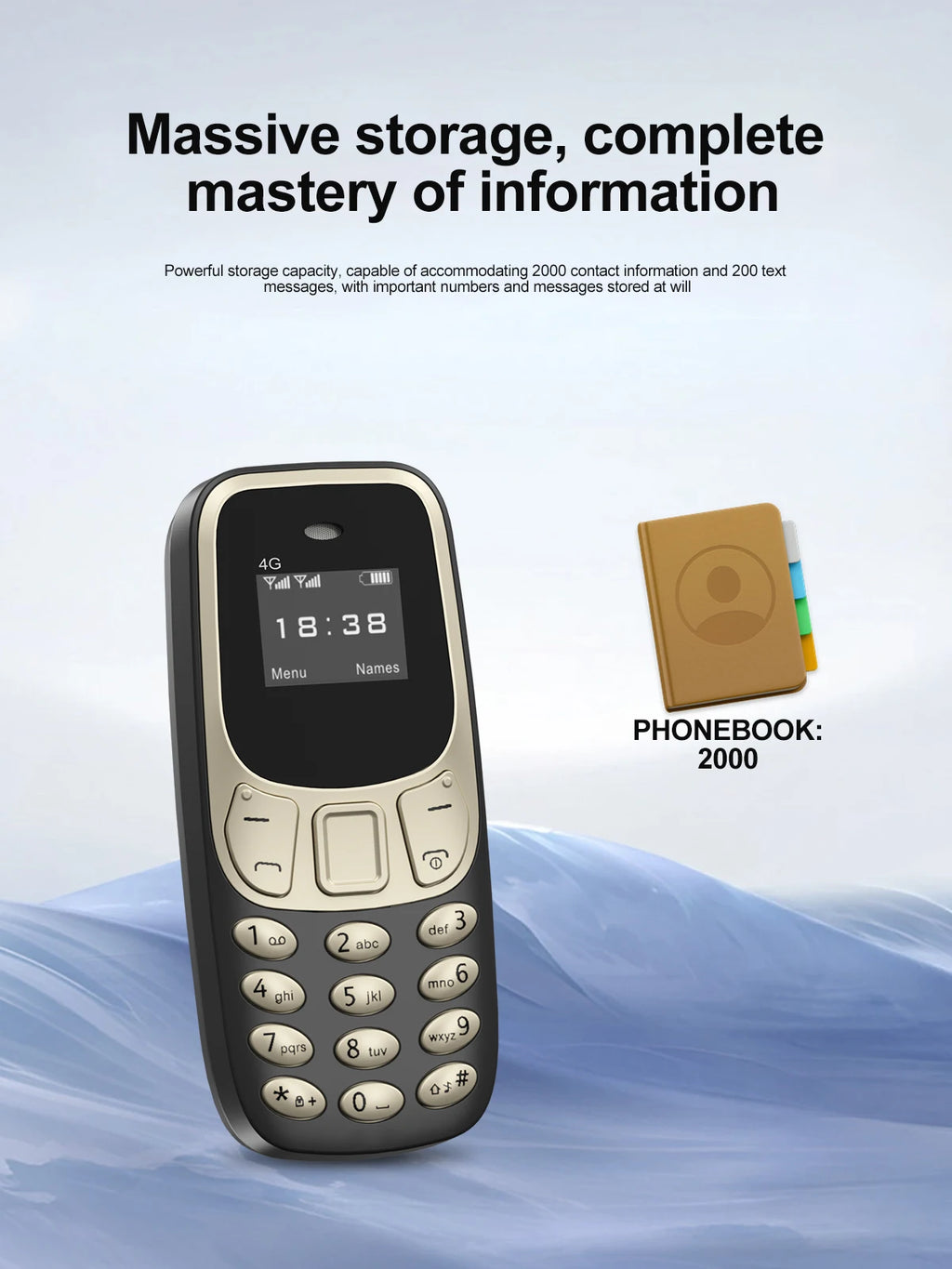 SERVO BM10 LTE 4G Mini Mobile Phone Dual SIM Standby Call Recording Speed Dial Blacklist Alarm Clock Small Feature Backup Phones