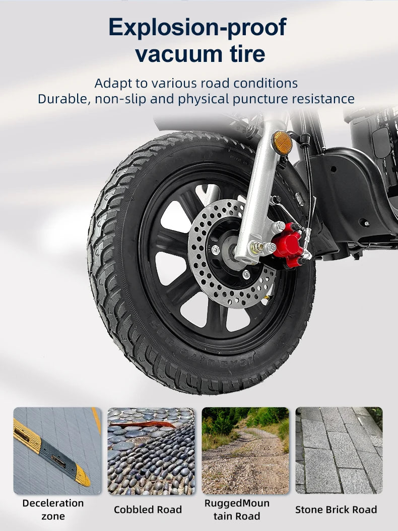 Electric Bike 16” Delivery Electric Bicycle Manufacture 800W 60V Lithium Battery Black E-bike
