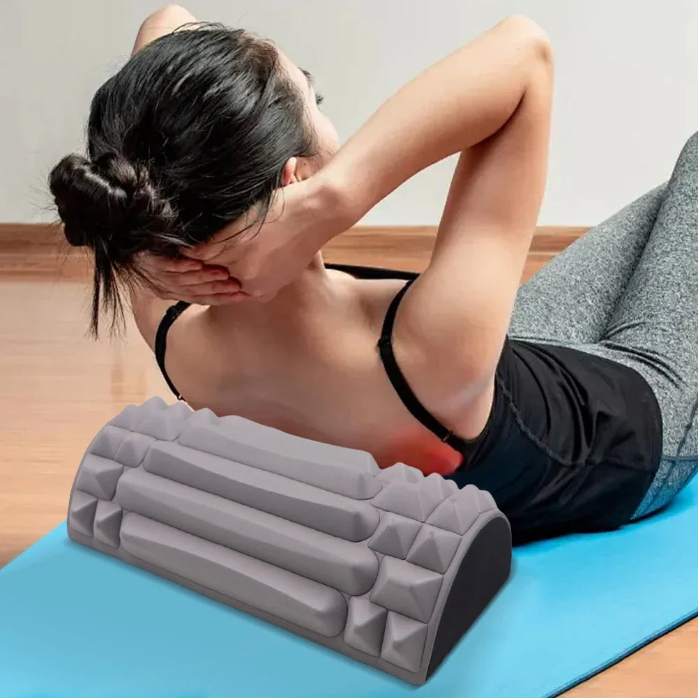 Yoga Roller Half Round EVA Foam Cylinder Massage Roller for Pilates Exercise Enhanced Home Workouts Diameter 5.5cm Length 24cm