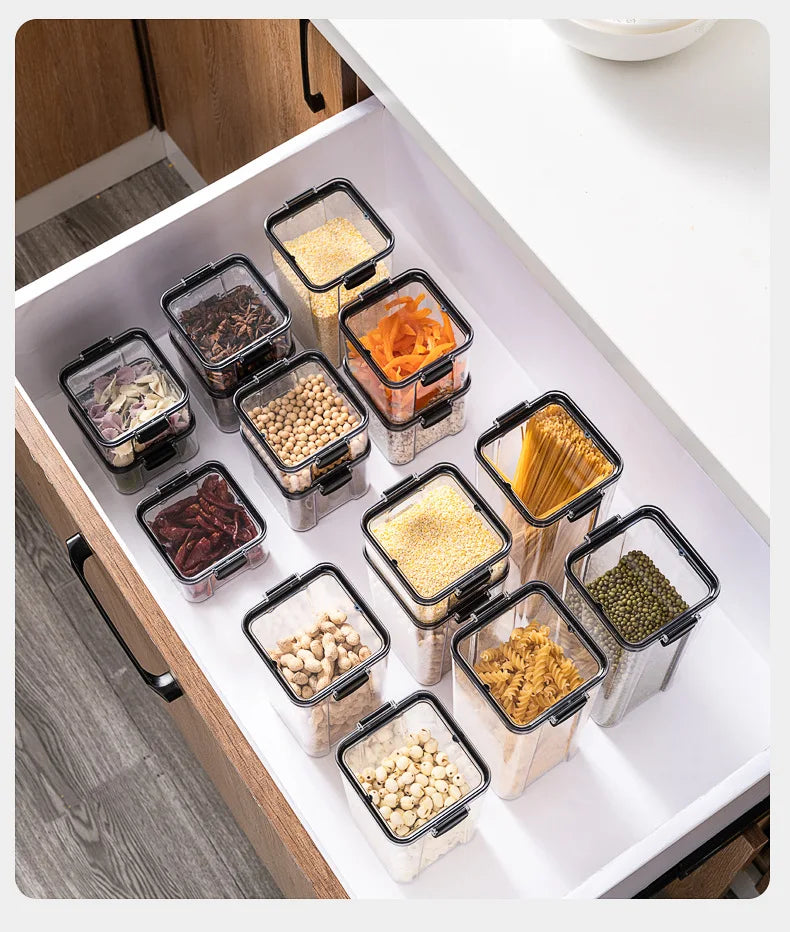 Set de Frascos Herméticos para Cocina - Organizador de Alimentos
