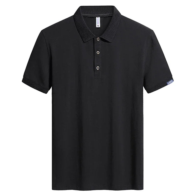 Large Size Men's Polo Shirt Cotton 2024 Summer 6xl Husband Business Collar White Black Short Sleeve Plus 8xl 7xl Tops Shirt Male