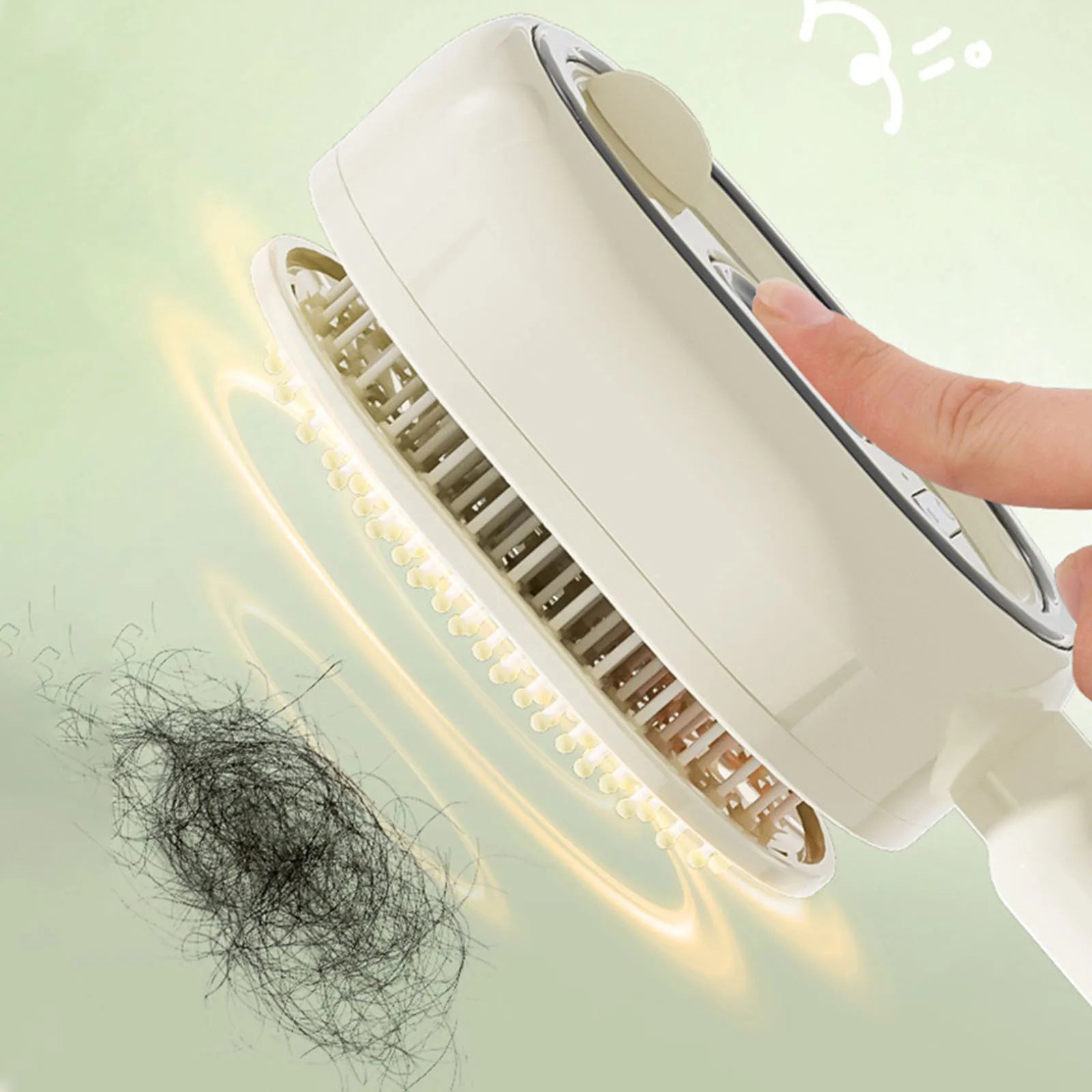 Electric Steam Brush USB-C Charging Wet Electrics Hairbrush Rechargeable Steams Hair Straightener for Both Long & Short Hairs
