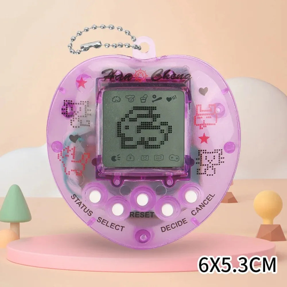 Multilingual Pixelhobby Keychain, Retro Pixel Virtual Electronic Animal Pet Game Toy,