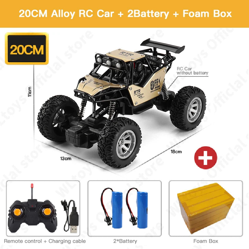 ZWN 1:20 2WD RC Car With Led Lights Radio Remote Control Cars Buggy Off-Road Control Trucks Boys Toys for Children