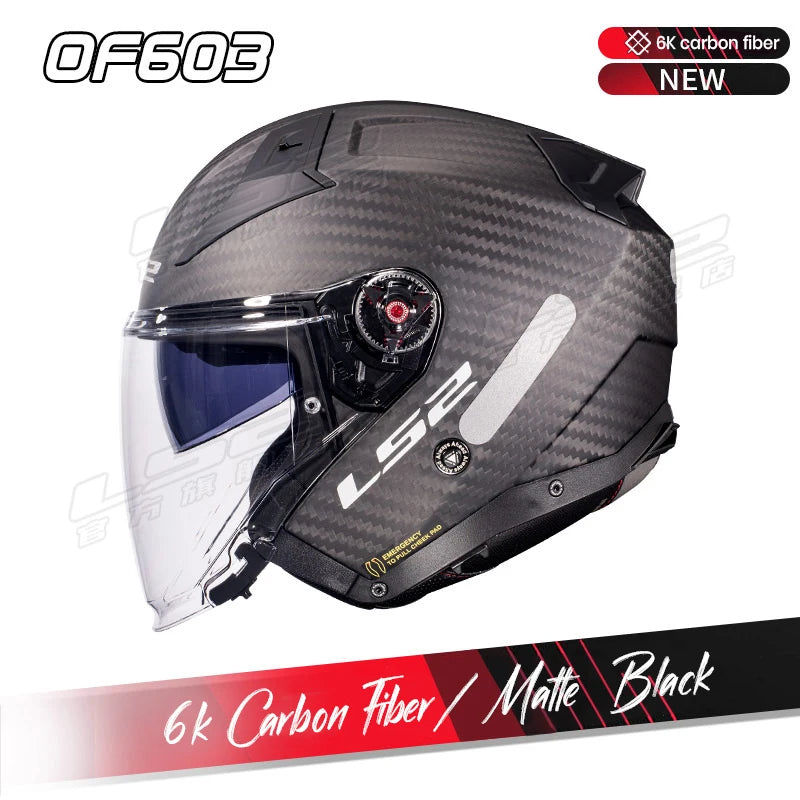 Casco Moto Retro Cara Abierta LS2 | Estilo Vintage - Jet para Scooter y Moto