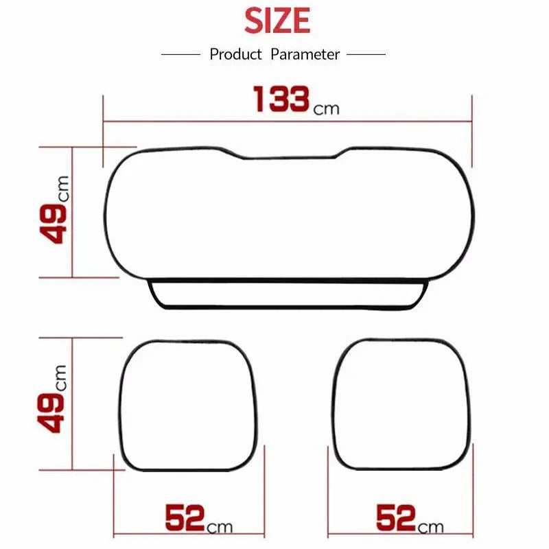 SEAMETAL PU Leather Car Seat Cover Four Seasons Car Seat Protector Pad Mat Automobiles Seat-Cover Cushion for Car Accessories