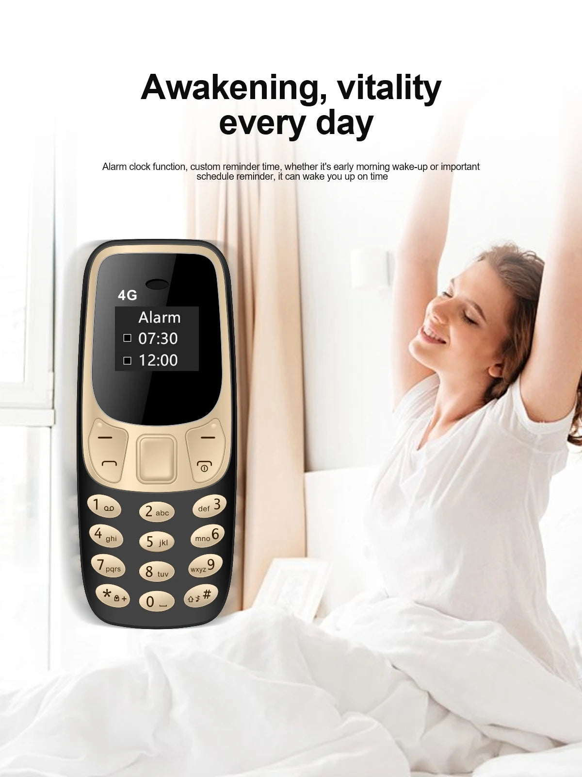 SERVO BM10 LTE 4G Mini Mobile Phone Dual SIM Standby Call Recording Speed Dial Blacklist Alarm Clock Small Feature Backup Phones