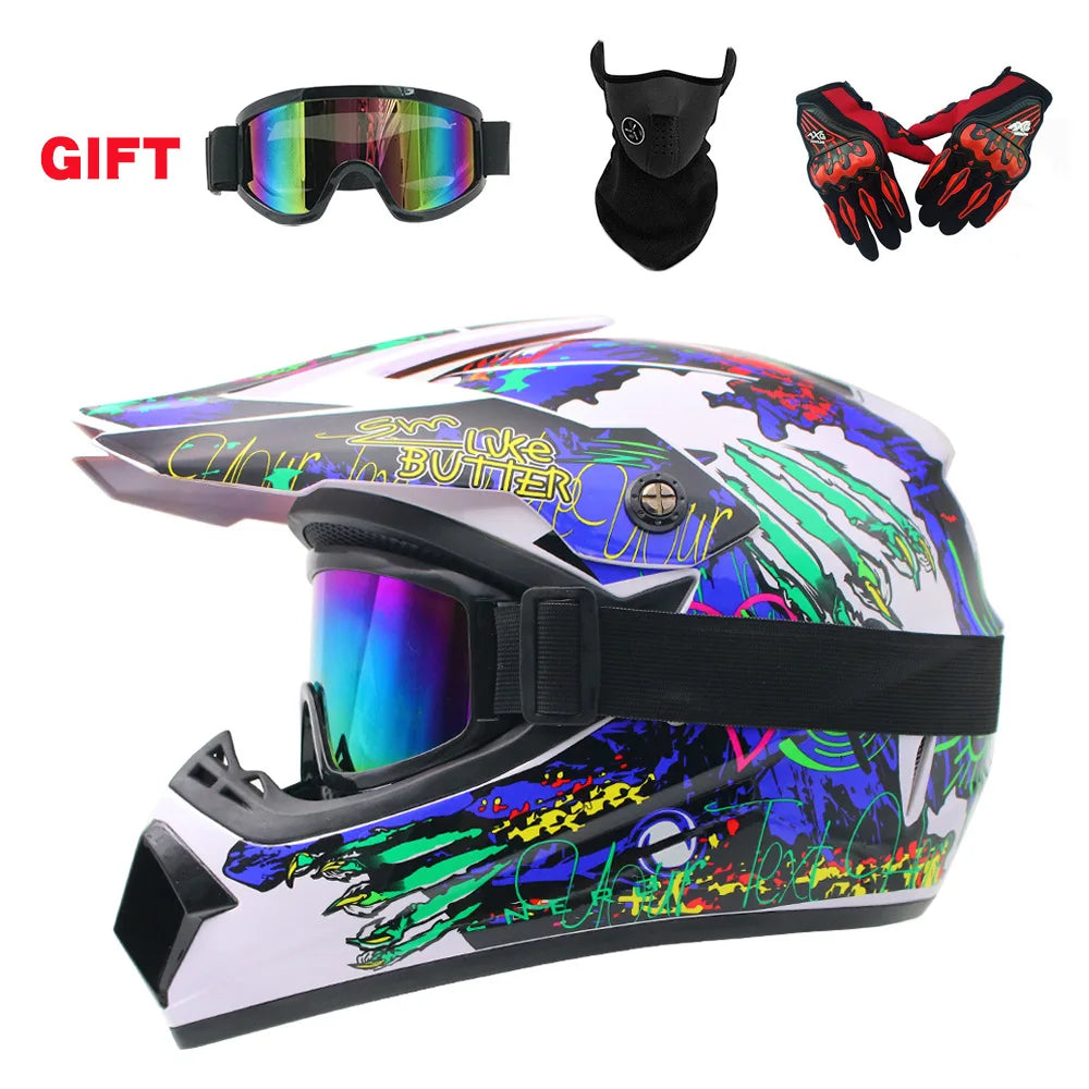 Casco Integral Moto Todoterreno | Downhill y Cross - ¡Incluye 3 Regalos!