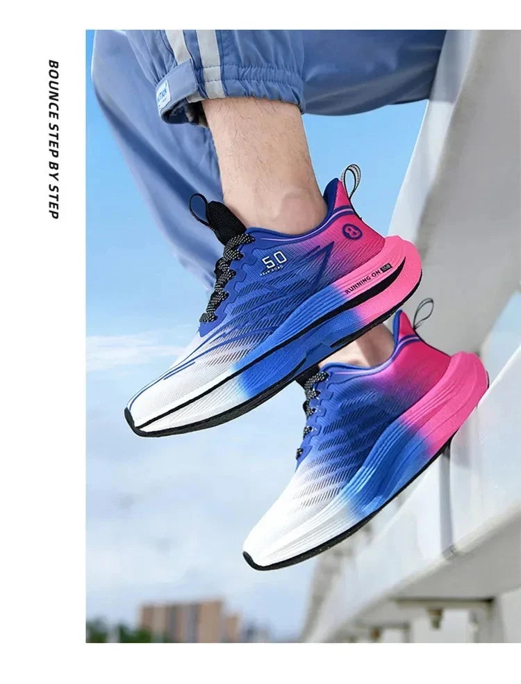 Zapatillas Running Placa de Carbono – Amortiguación Antideslizante Unisex
