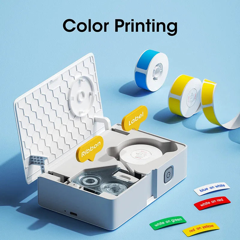 NIIMBOT N1/B18 Mini Portable Label Printer Thermal Transfer Pocket Label Maker With Long Life Ribbon And PET Stickers Gift