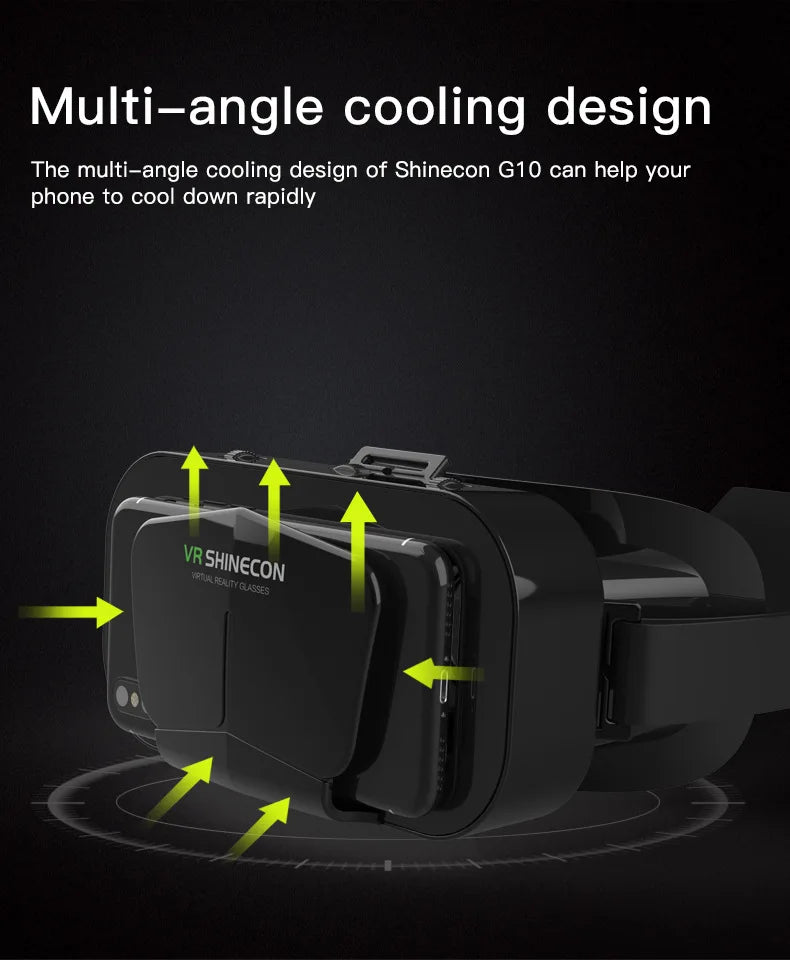 VR Glasses 3D Virtual Reality Smart Phone Mobile Smartphones 7 Inch Headset Helmet Game Wirth Real Viar Goggles Lenses Devices