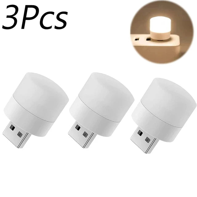Luz LED USB Mini - Lámpara de Lectura Portátil