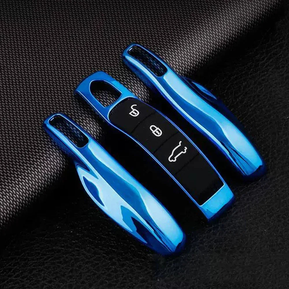 Car Smart Remote Key Case Covers Set Shell For Porsche Panamera Spyder Carrera Macan Boxster Cayman Cayenne 911 970 981 991