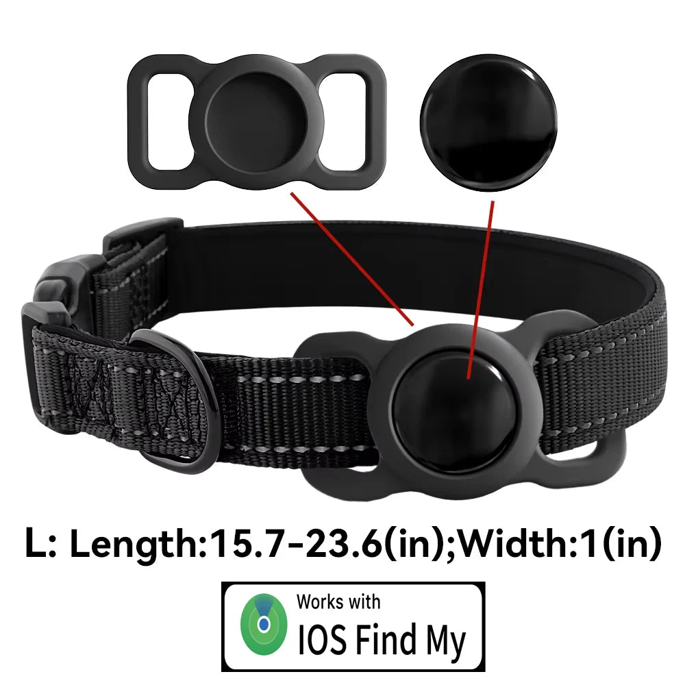 Pet Bluetooth Tracker for iOS Dog Mini Tracking for Apple Find My Dog Cat Collars Anti Lost Smart Tag Adjustable Pet Locator