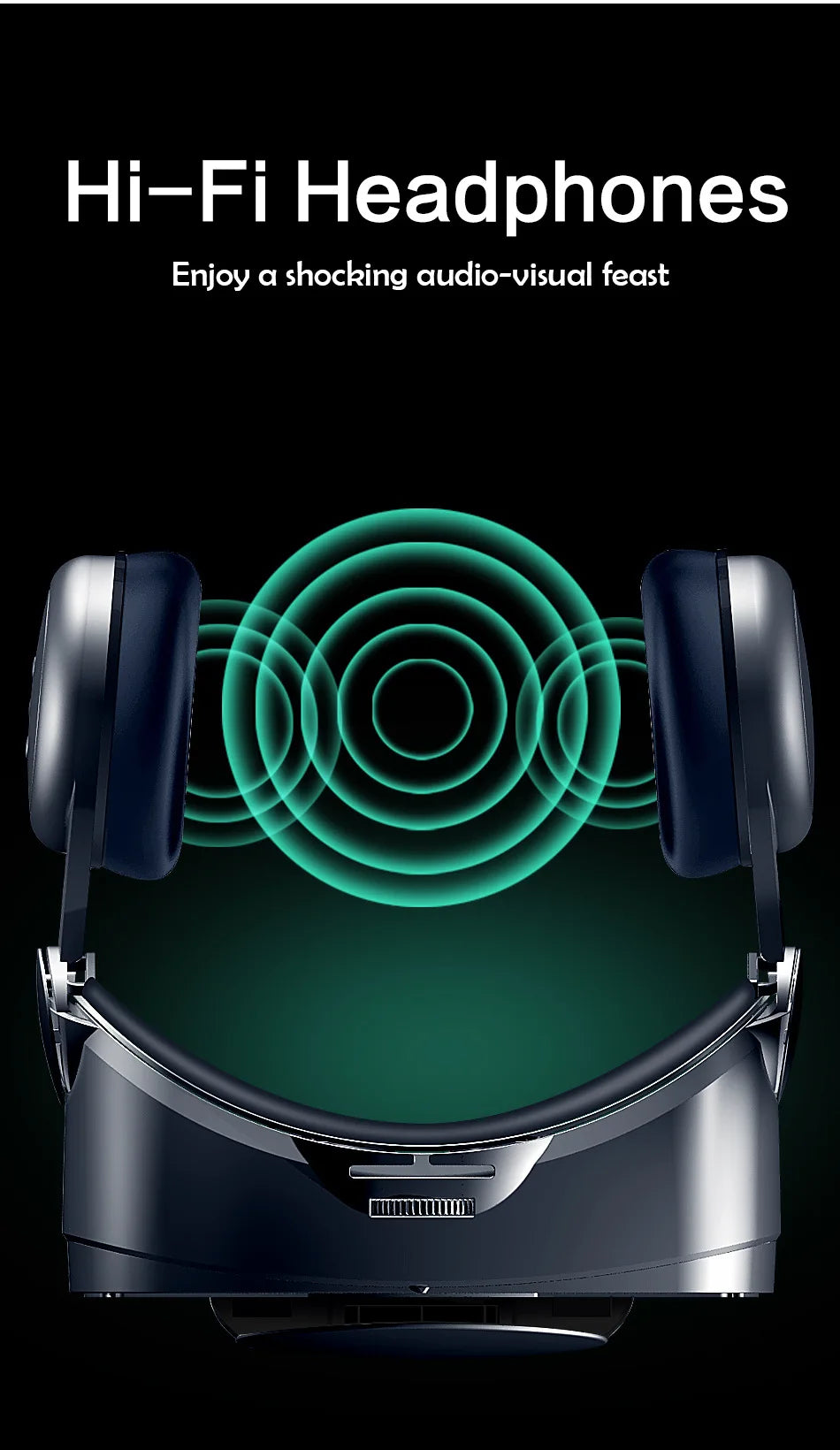 Virtual Reality 3D VR Glasses Headset Smart Helmet Smartphones Mobile Phone Lenses with Headphone Viar Binoculars Goggles Device