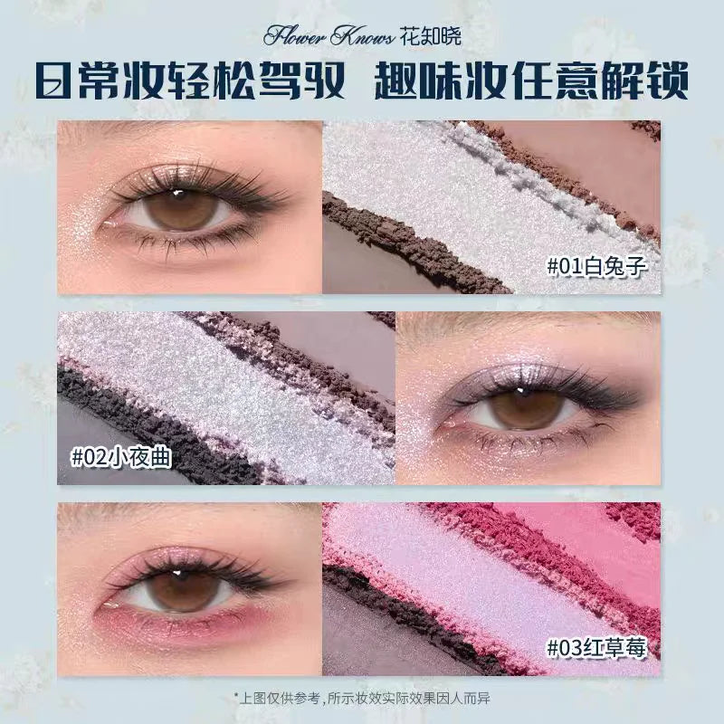Flower knows Bunny Garden Collection Lip Cream Blush Air Cushion CC Cream Liquid Foundation Eye Shadows Palette Makeup Set