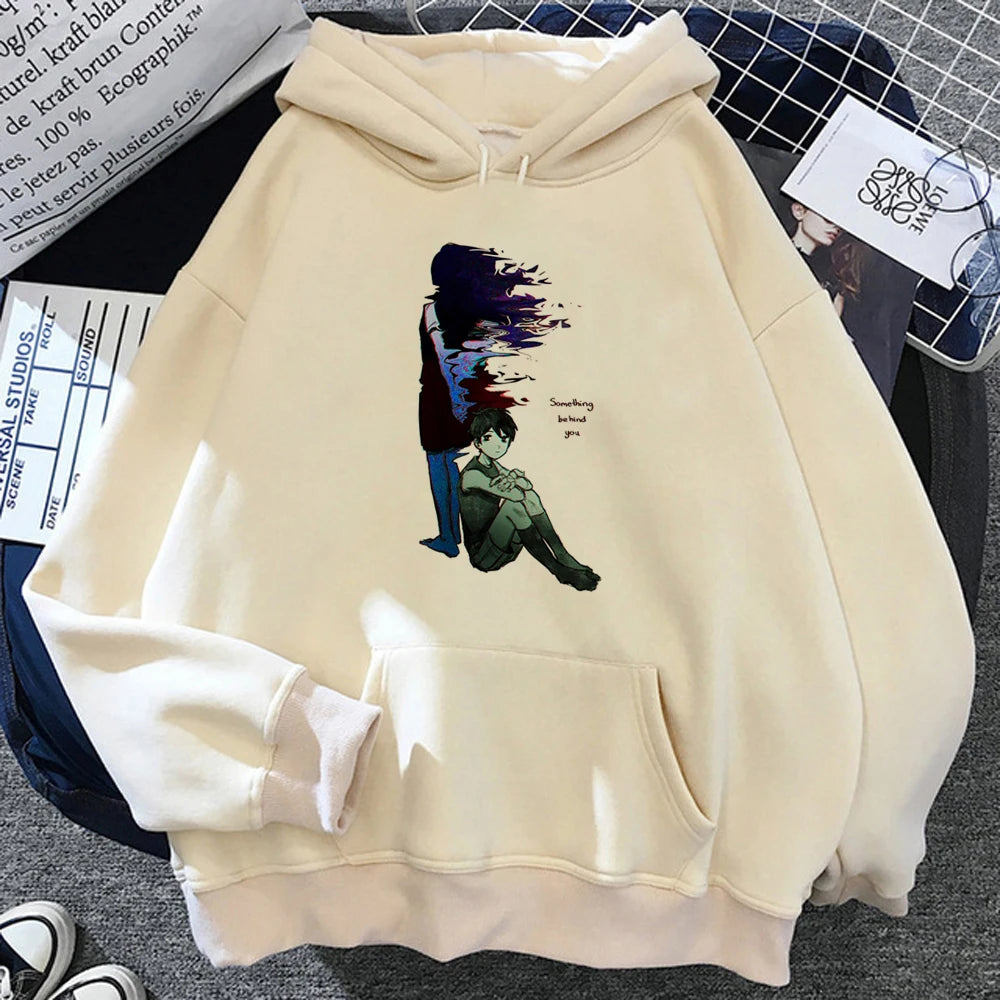 Omori hoodies women 90s streetwear 2023 Korean style Hood pulls female harajuku pulls