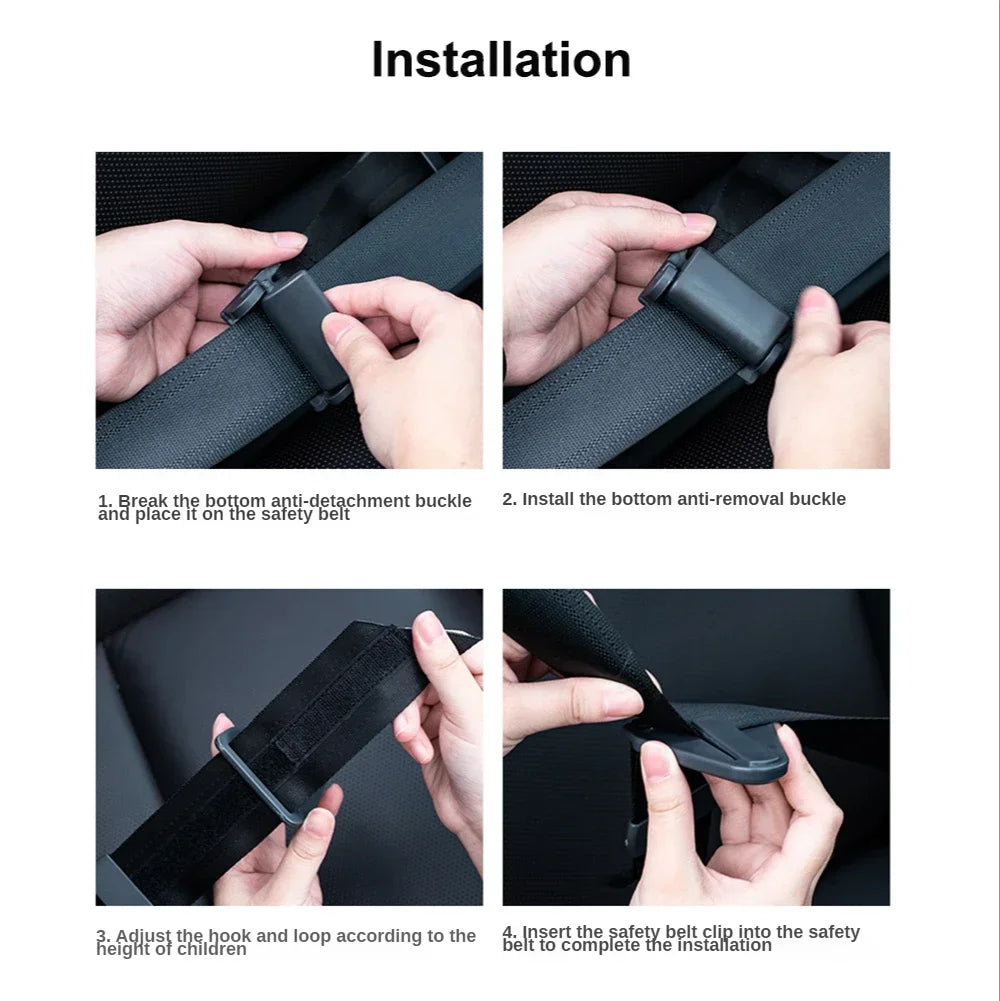 HOT Child Seat Belt Retainer Adjustment And Fixation Anti-stroke Belt Children Shoulder Guard Buckle Seatbelt Positioner ForKids