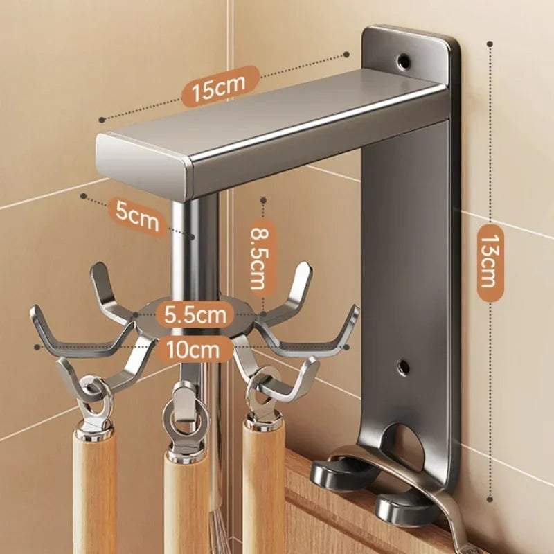 Gancho Giratorio 360° para Cocina - Organizador Multiusos