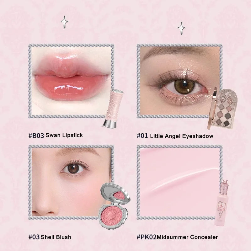 Flower Knows Full Makup Set Little Angel Collection The Sweetie Bear Gift Box Blush Cream Matte Lipstick Highlighter All in One