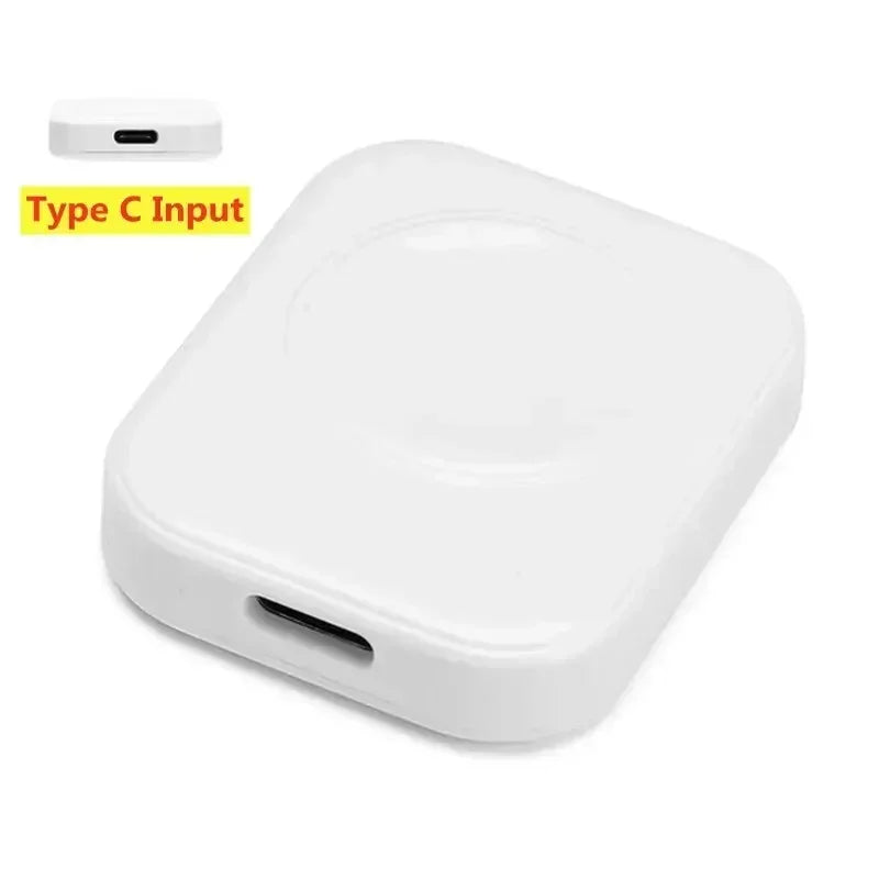 Fast Magnetic Watch Wireless Charger For Apple Watch Ultra 3 2 1 Series 9 8 7 6 SE Charger Dock Adapter Type C Portable Charger