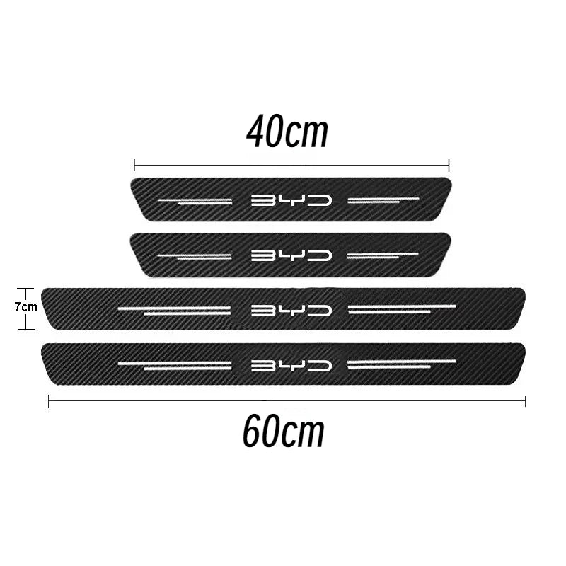 For BYD Series Car Door Sill Stickers Atto 3 Yuan Plus Atto 2 Shark Dolphin Surf Dolphin Seal Song Plus Sealion Tang Han