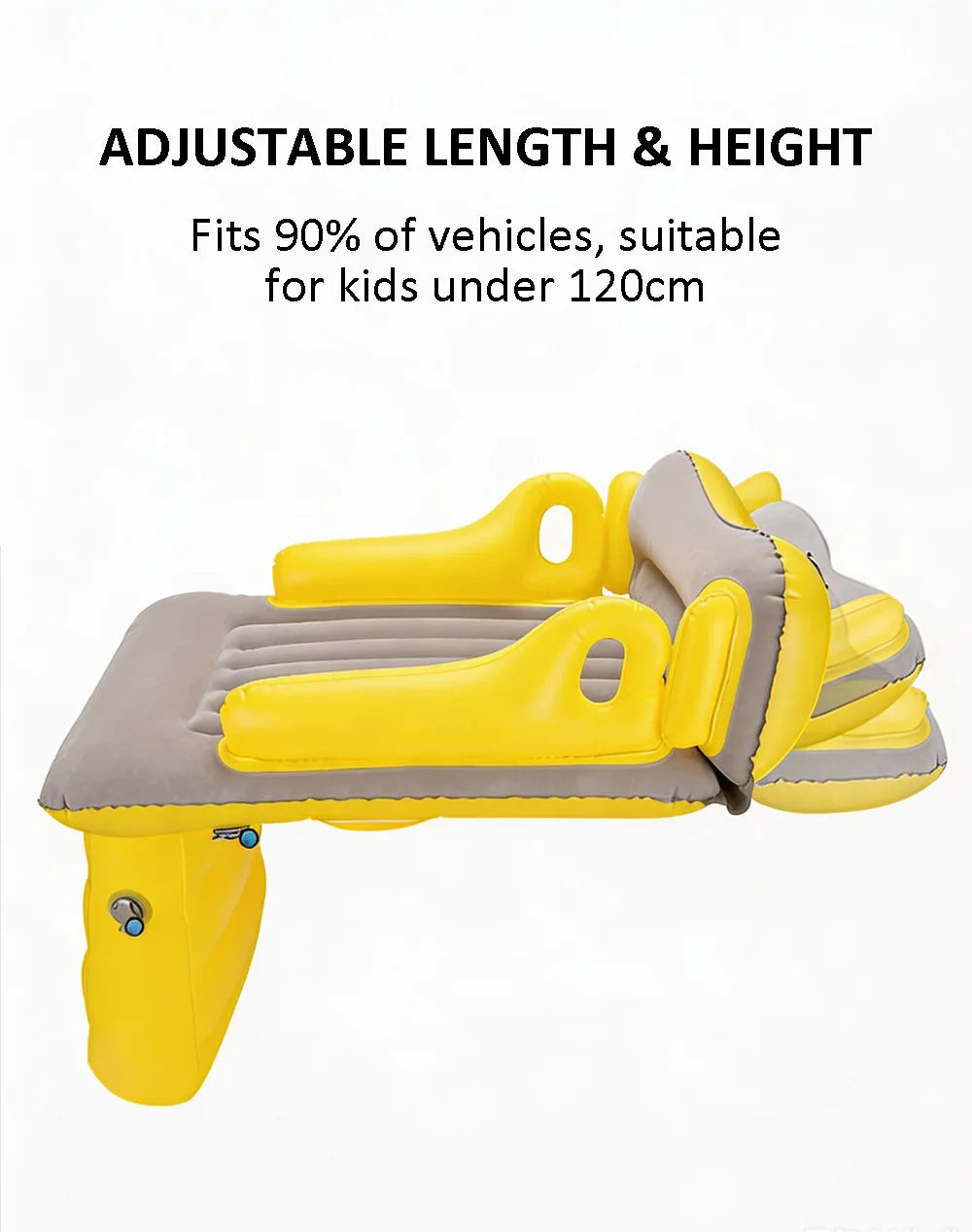 Portable Toddler Airplane Bed For Kid Baby Mattress Air Bed Seat Extender Sleeping Mattress Seat For Travel Car Road Trip