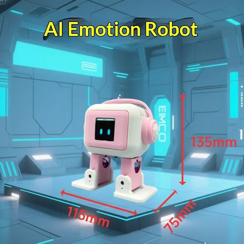 New Upgraded AI EMO Desktop Robot Intelligent Real-Time Chat Interaction, Built-In ASR Voice Recognition for Smooth Conversation