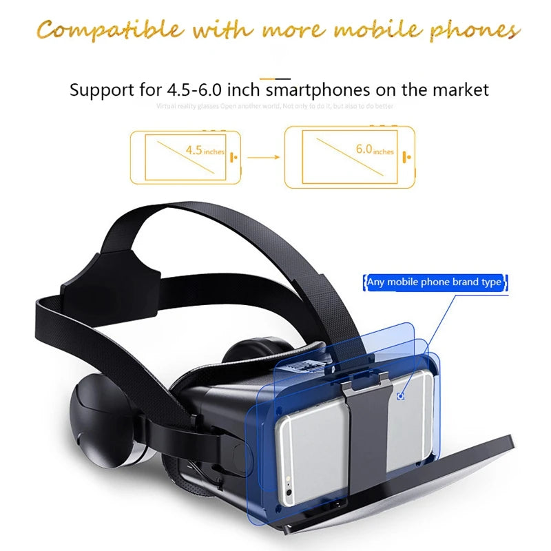 Virtual Reality 3D VR Glasses Smartphone Headset Goggles Helmet Viar Smart Phone Controller Cell Mobile Lenses Device Video Game