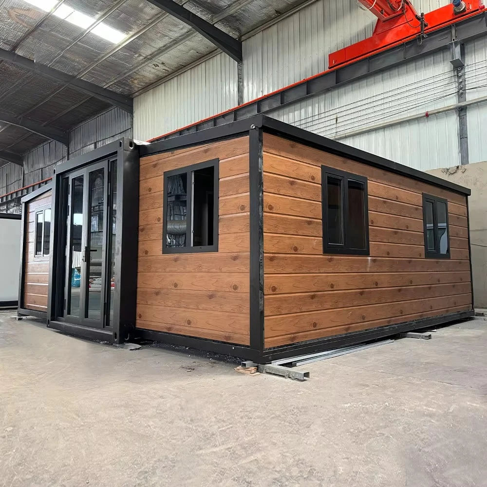 20FT 40FT Expandable Prefab Villa, Movable Modern Container House with 2/3/4/5 Bedrooms, Ready to Use Portable Modular Home