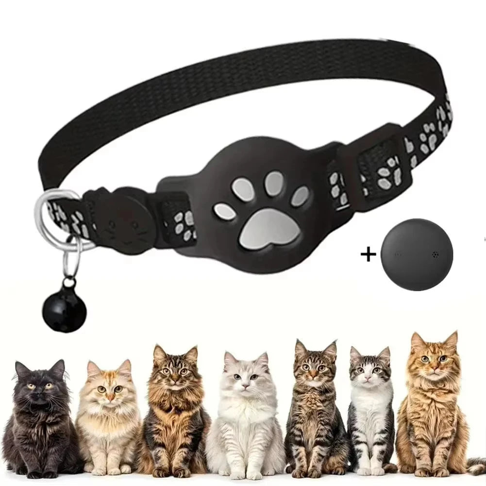 Smart GPS Tracker Collar for Cat Dog Real Time Anti-Lost Waterproof Pet Locator Adjustable Safety Buckle Reflective