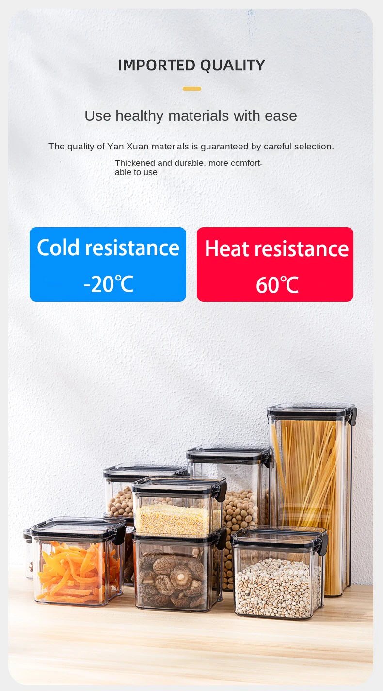 Set de Frascos Herméticos para Cocina - Organizador de Alimentos