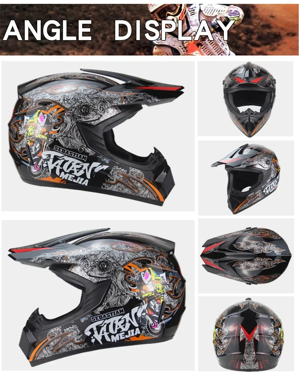 Casco Integral Moto Todoterreno | Downhill y Cross - ¡Incluye 3 Regalos!