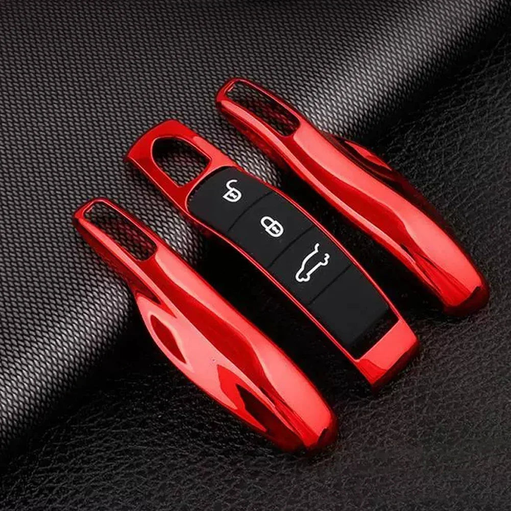 Car Smart Remote Key Case Covers Set Shell For Porsche Panamera Spyder Carrera Macan Boxster Cayman Cayenne 911 970 981 991