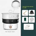 Electric Cooking Pot Foldable Hotpot Portable Multicooker Split Type Rice Cooker Electric Frying Pan Home Travel 1.6L