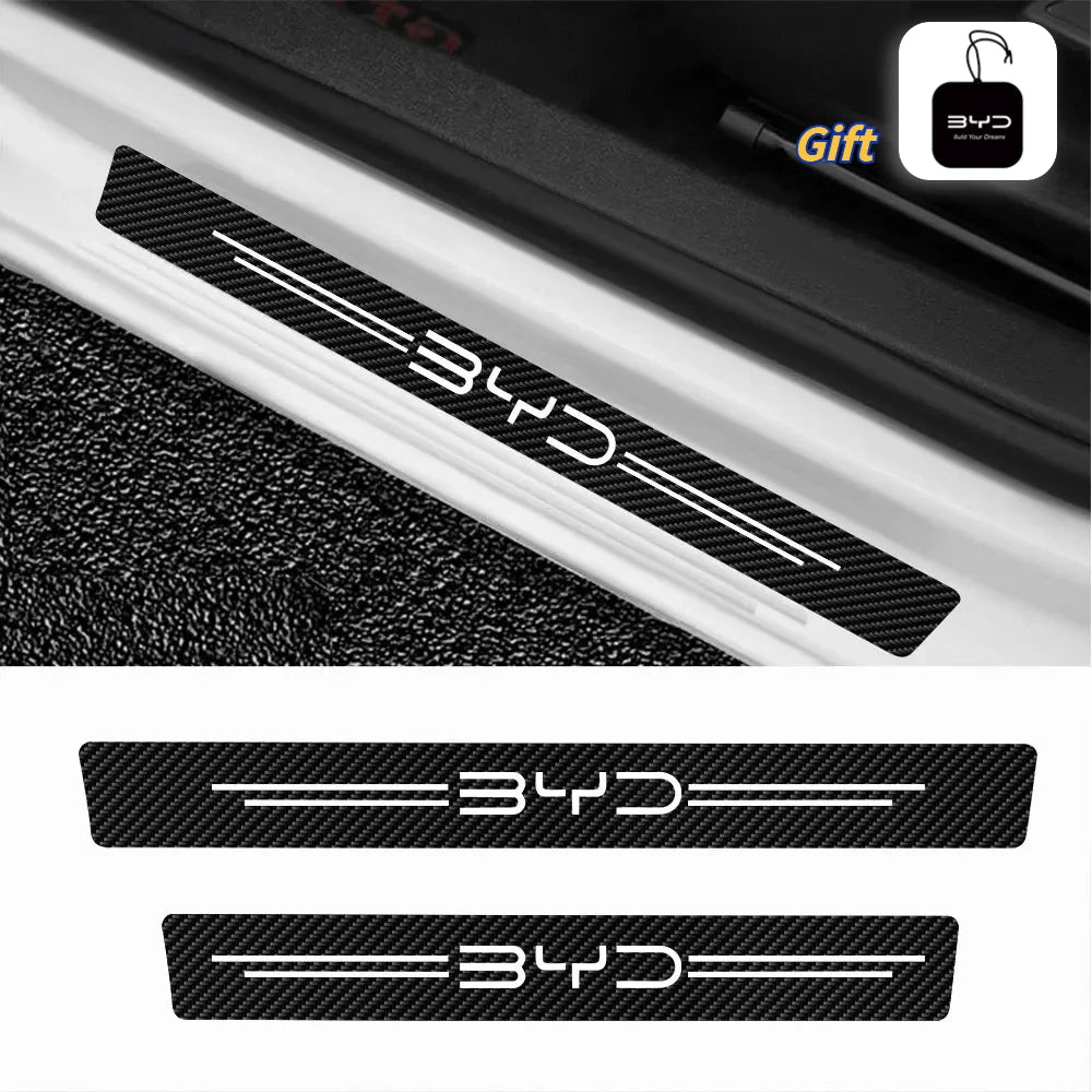 For BYD Series Car Door Sill Stickers Atto 3 Yuan Plus Atto 2 Shark Dolphin Surf Dolphin Seal Song Plus Sealion Tang Han