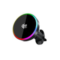 25W Qi2 Magnetic Car Phone Charger Holder with RGB Light Air Vent Mount with Fast Charging & Cooling for iPhone 17 Pro Max