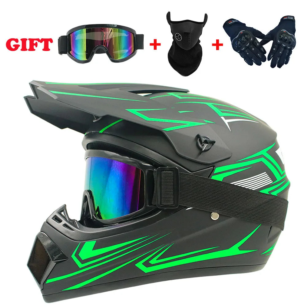 Casco Integral Moto Todoterreno | Downhill y Cross - ¡Incluye 3 Regalos!